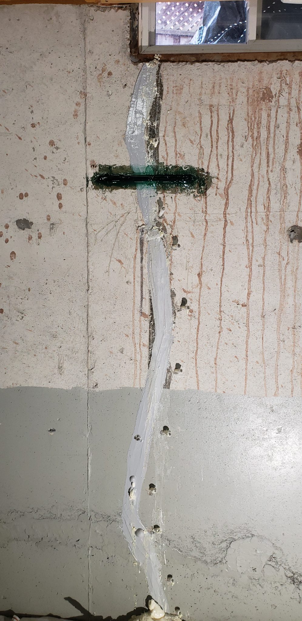 Leaking foundation crack repair AquaGuard Injection & Waterproofing®